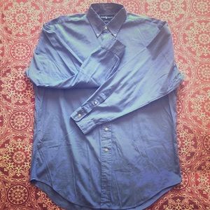 Ralph Lauren solid blue dress shirt
